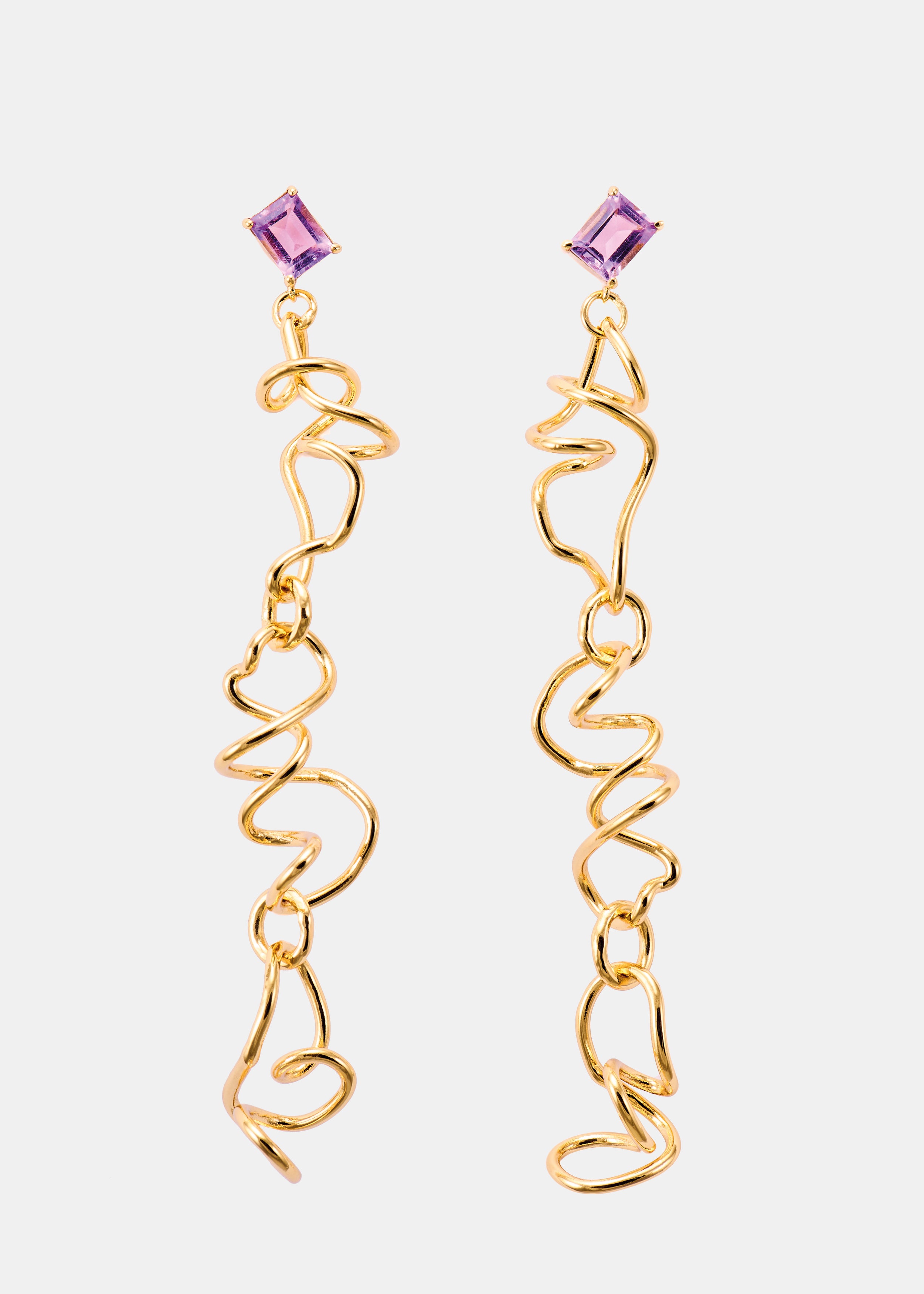 Voodoo Jewels Bold Shapes Raphiole orecchini ametista
