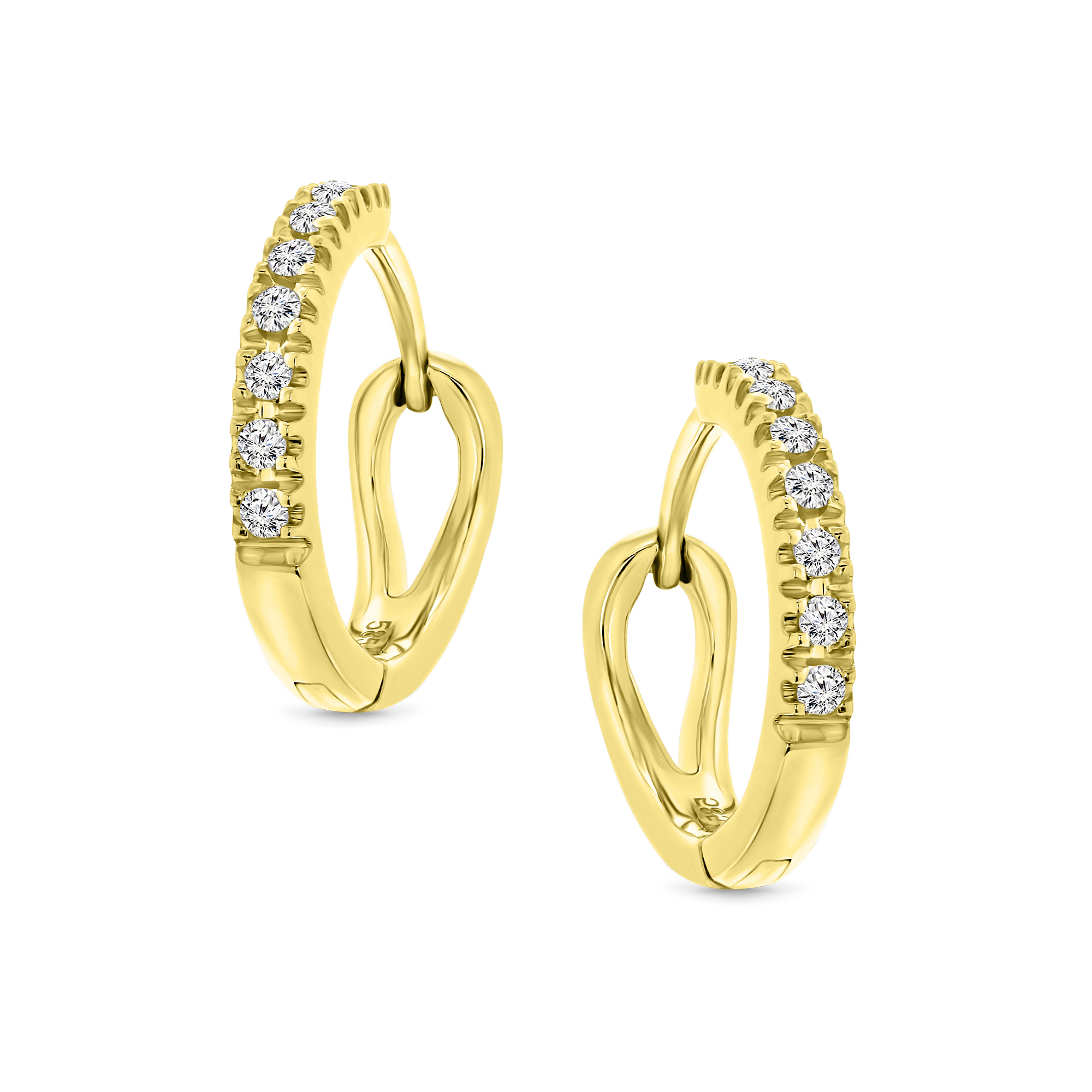 Miore Orecchini Oro Giallo 14KT 585