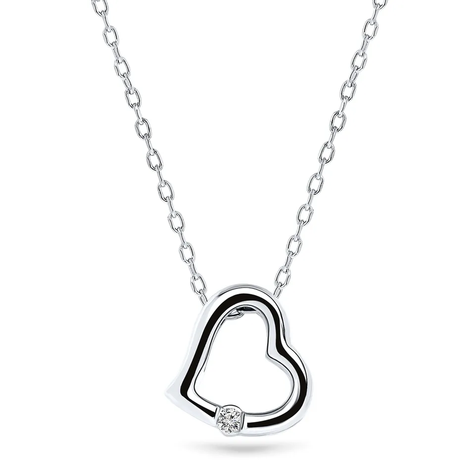 Miore Necklace Collana in Oro Bianco 9 Kt 375
