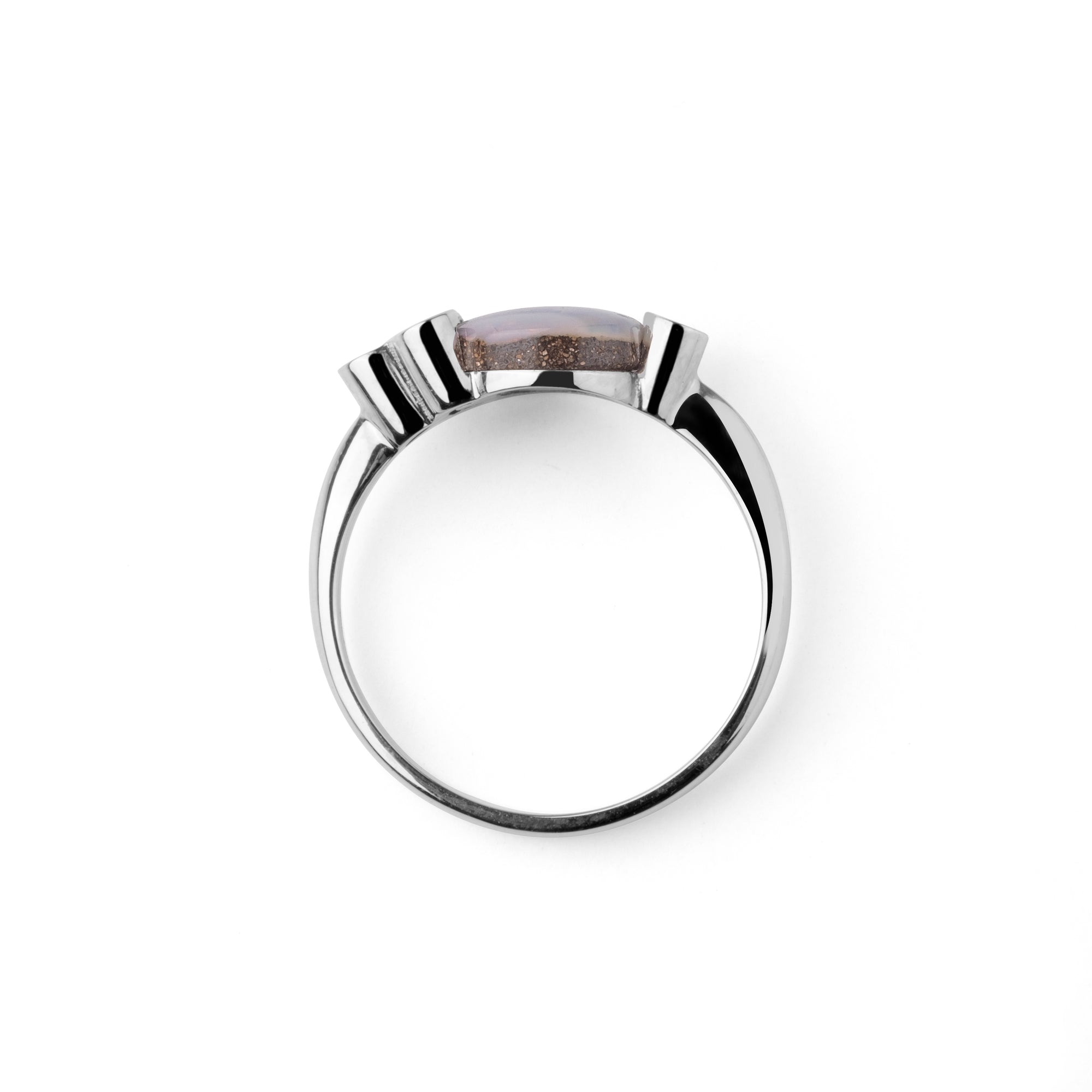 Noi Gioielli Firenze 1873 Unico anello oro bianco 18k opale boulder