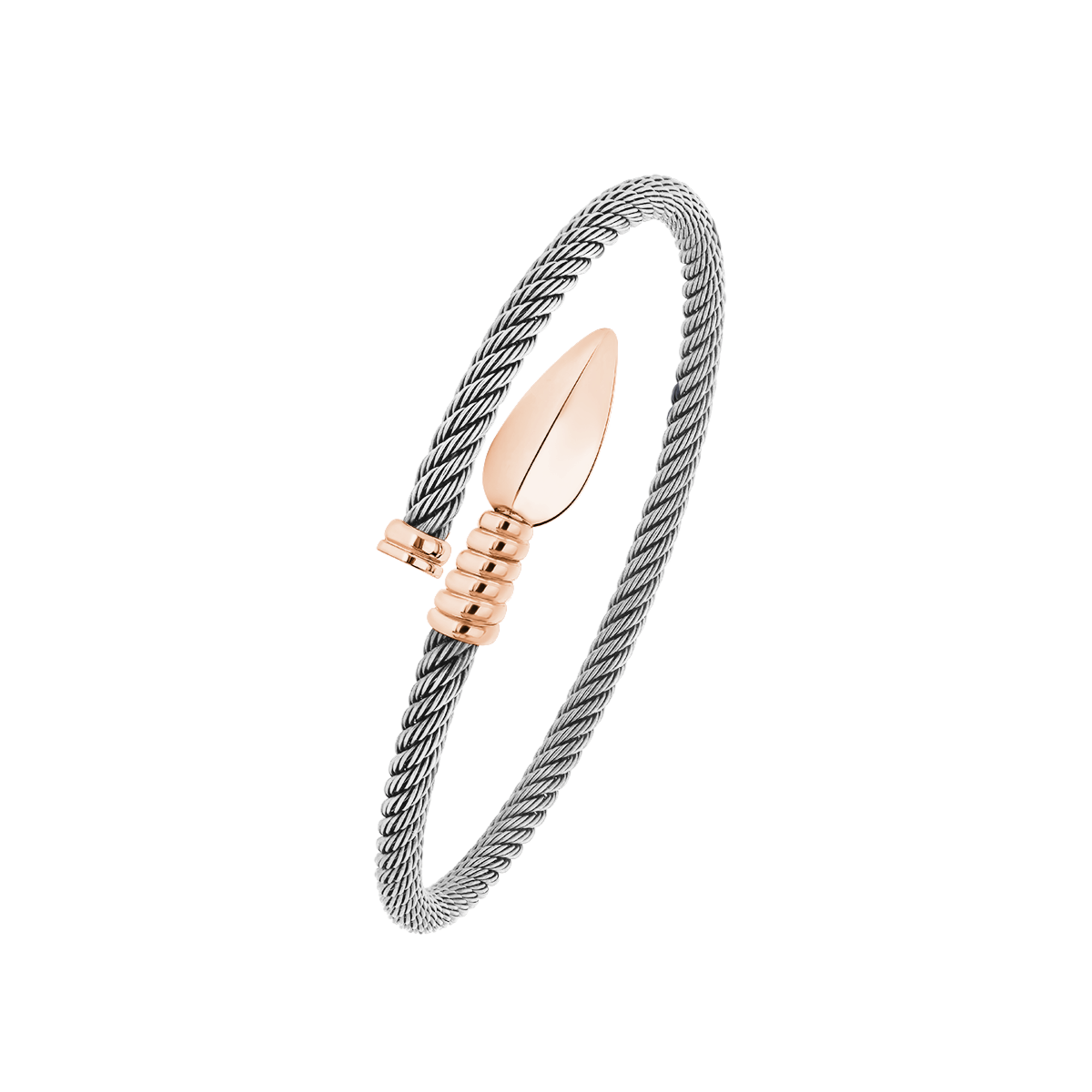 Korloff Lance JL-JLBLG01 bracciale oro rosa acciaio