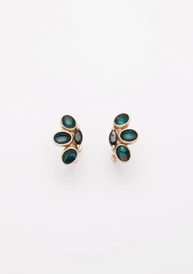 Voodoo Jewels Bold Shapes Achle orecchini bronzo ovale