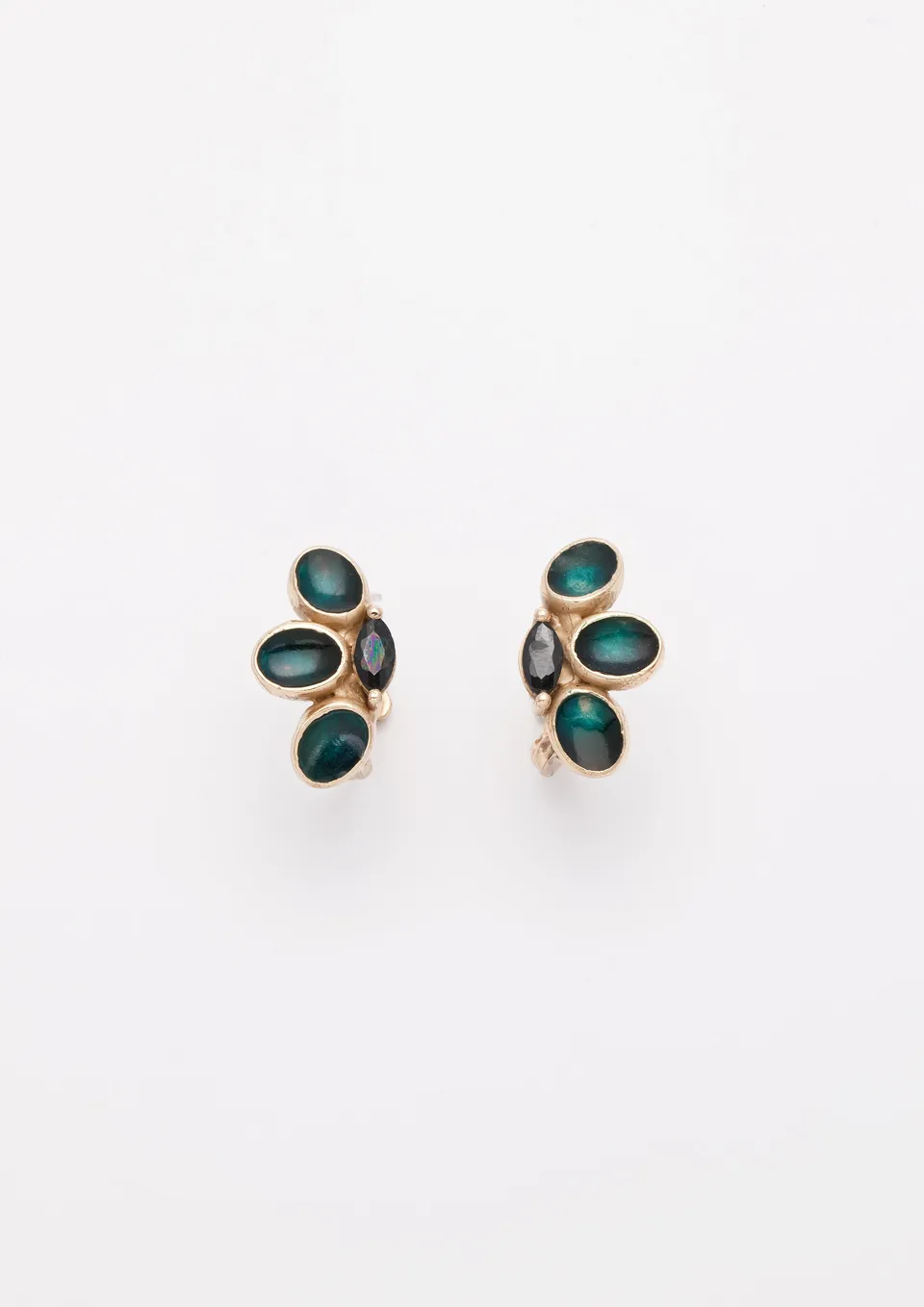 Voodoo Jewels Bold Shapes Achle orecchini bronzo ovale