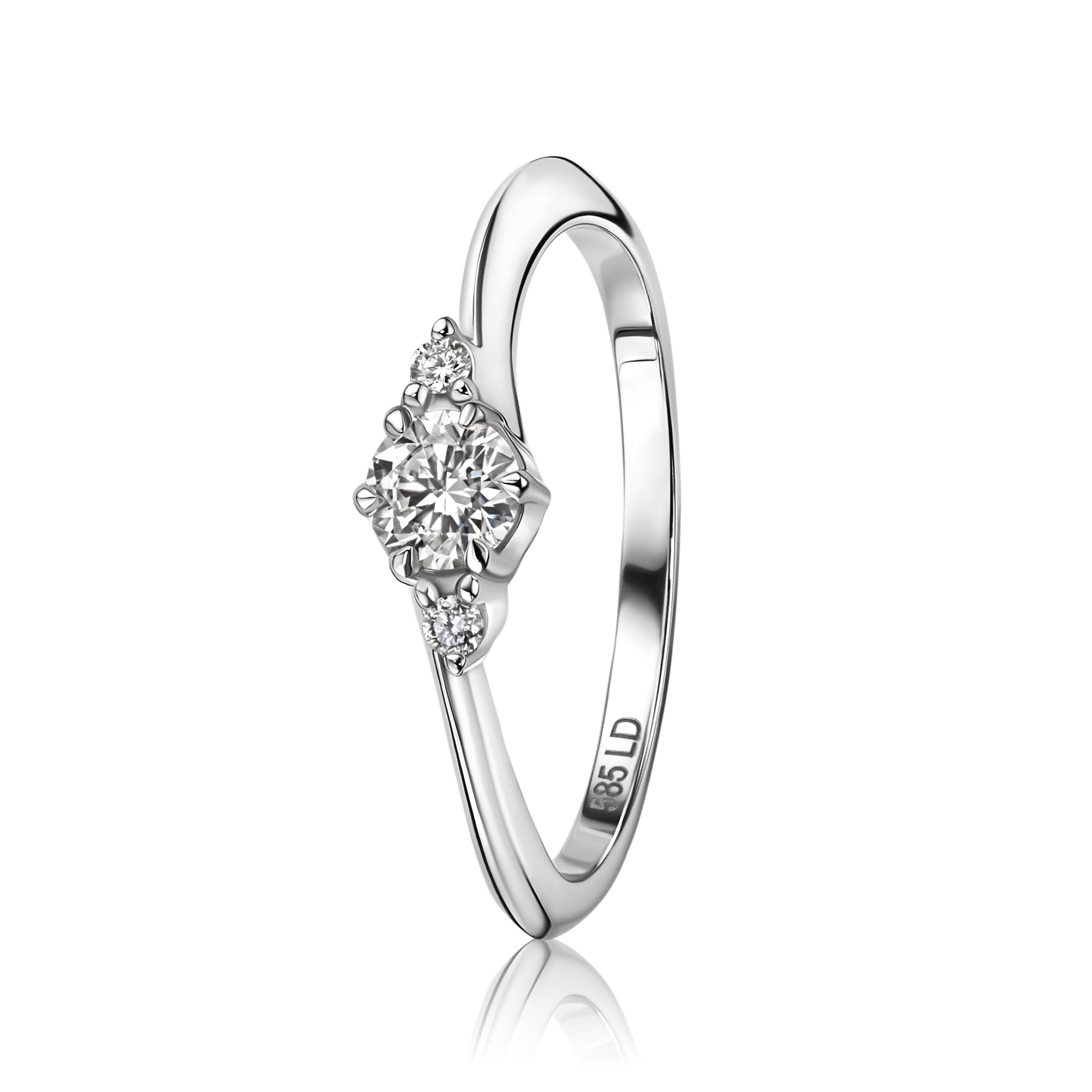 Miore Ring anello oro bianco 14KT 585
