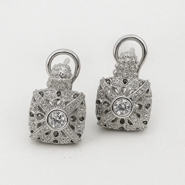 Anna Gioielli Prestige Orecchini Oro 18Kt Diamanti 0.74 Ct