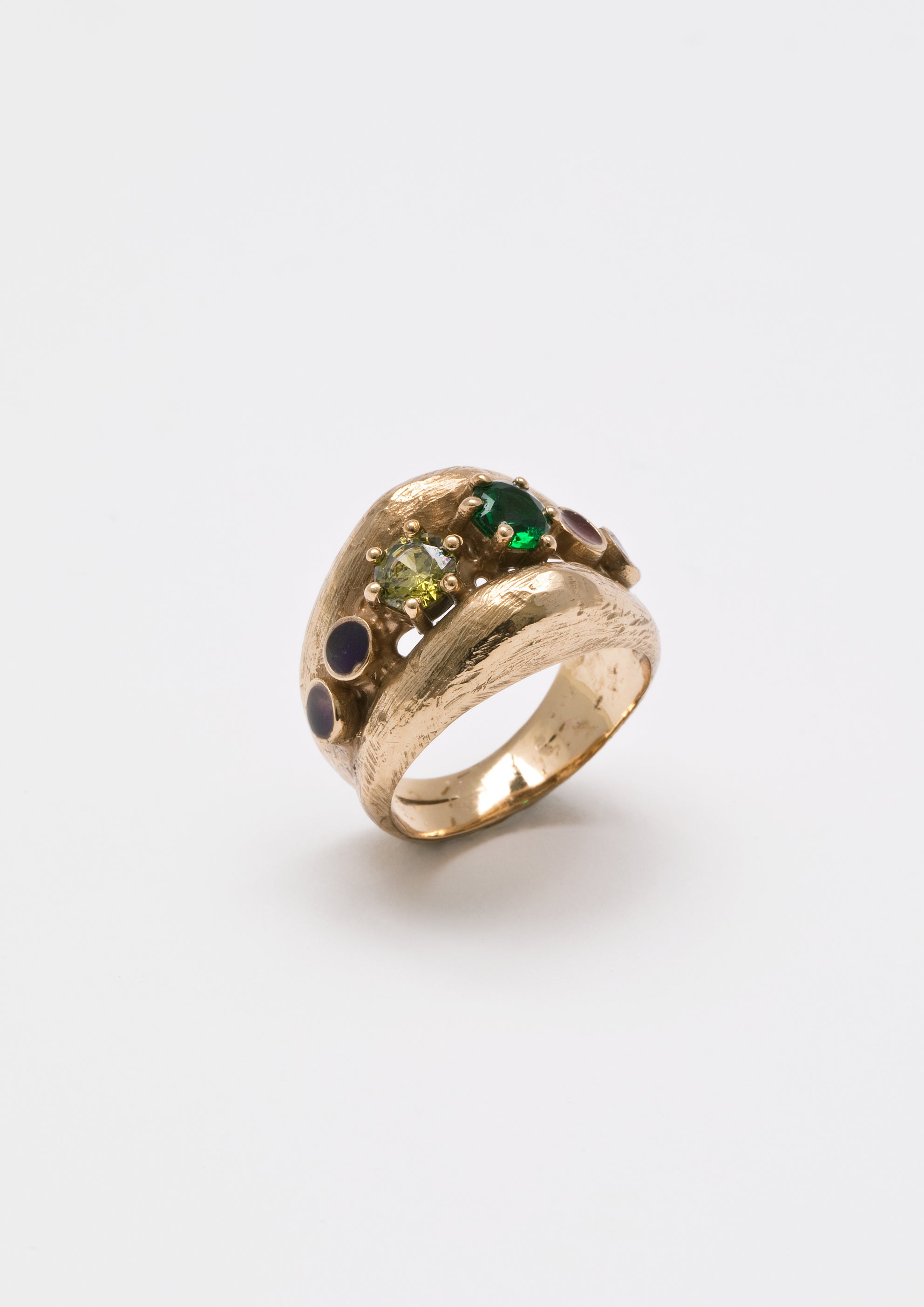 Voodoo Jewels Bold Shapes Tage anello oro pietre tonde