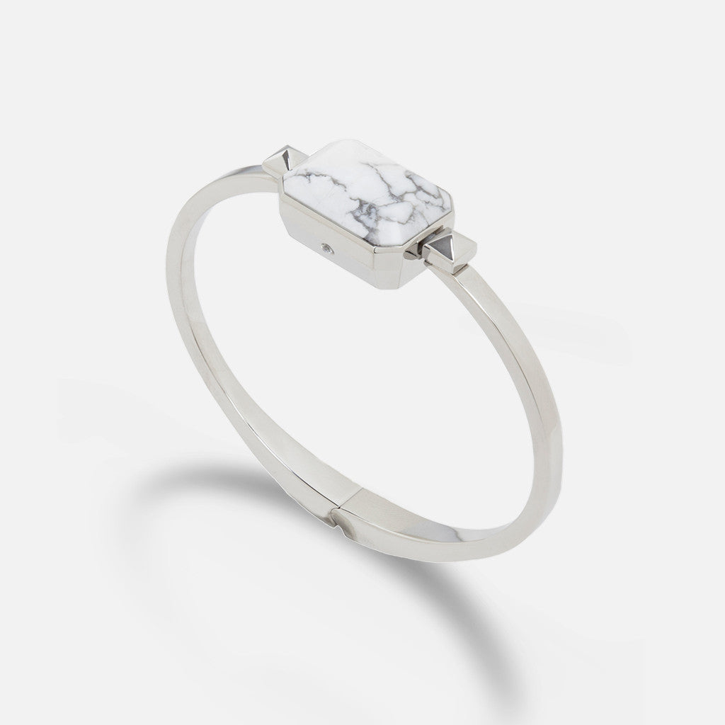 Ringly Luxe Joyride Bracciale Smart Howlite S/M Acciaio