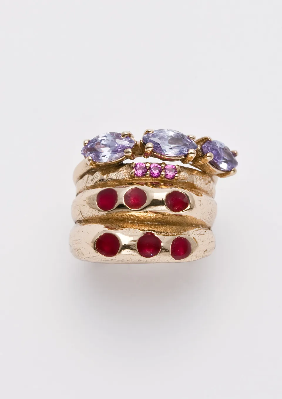 Voodoo Jewels Bold Shapes Sethla Ring anello pietre tonde