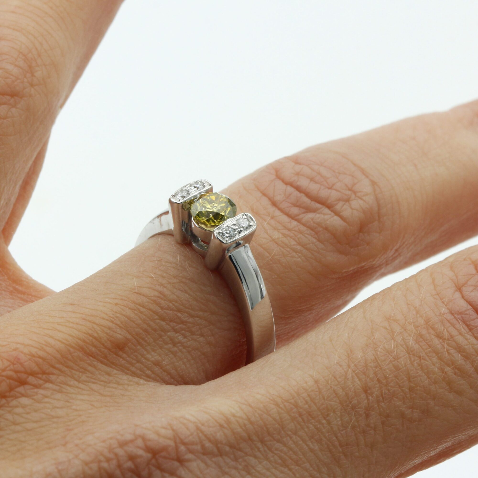 Anna Gioielli Classici Anello Oro Bianco Diamante 0,55 ct