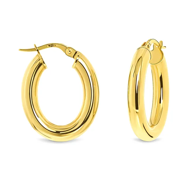 Miore Orecchini Oro Giallo 9KT Liscio