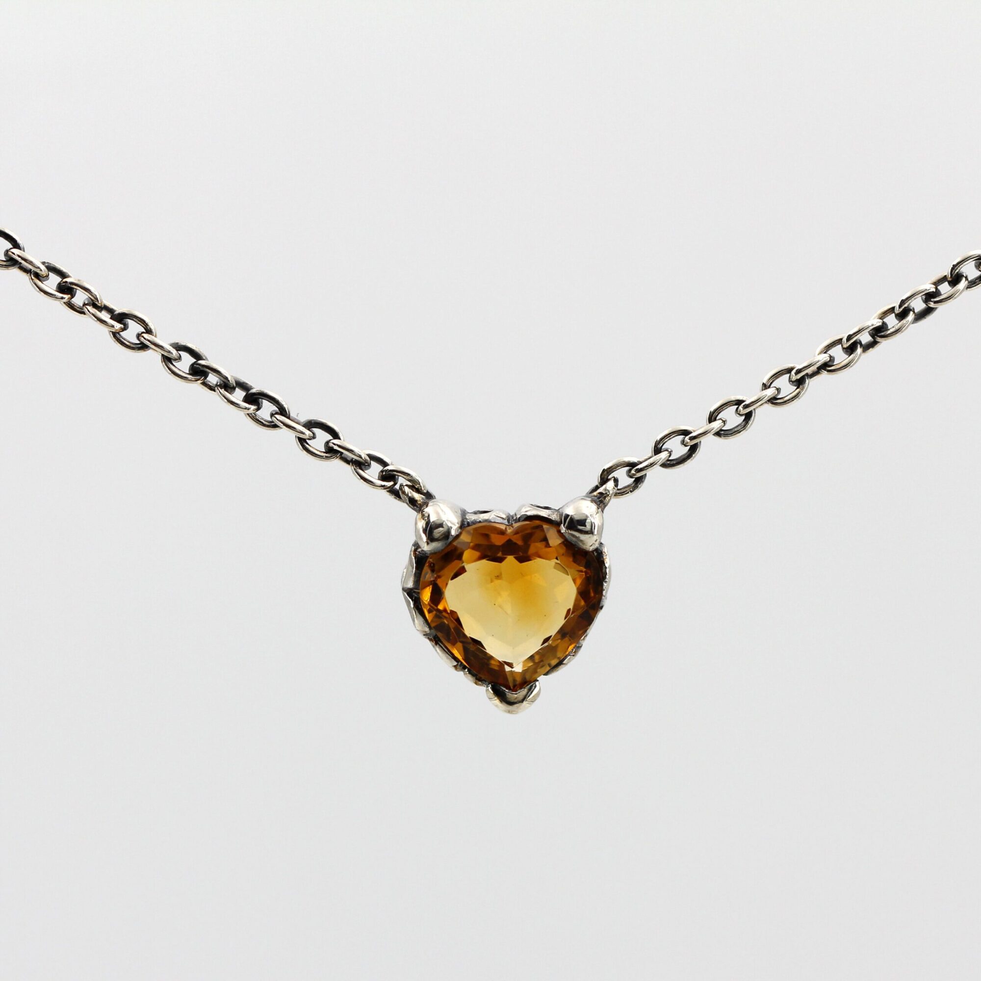 Anna Gioielli Collezione Marte pendente argento quarzo Madera cuore
