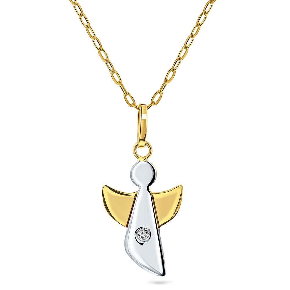MIORE Necklace Collana Oro Bicolore 9KT 2 Colori
