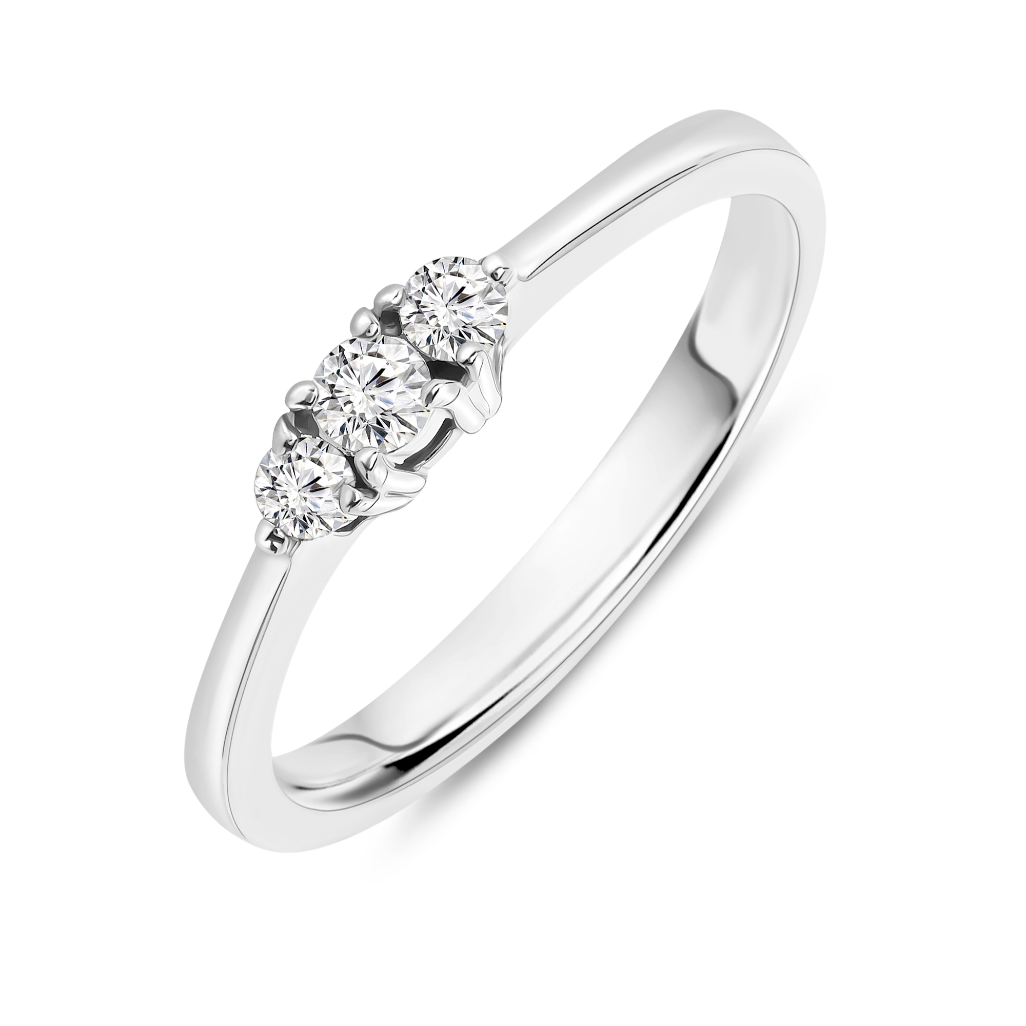 Miore Anello Oro Bianco 18 Kt (750)