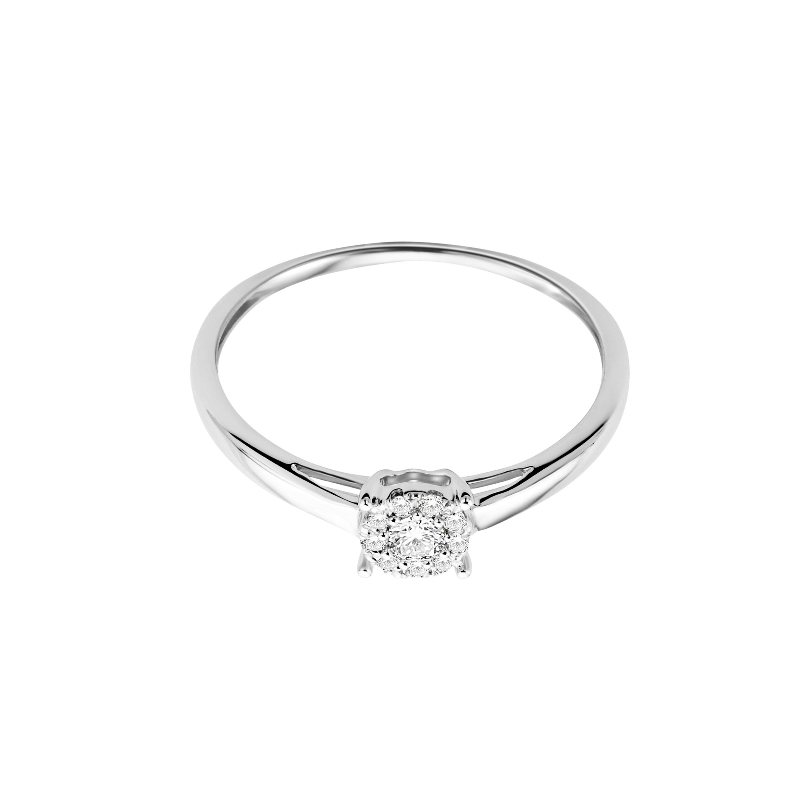 Miore Ring anello oro bianco 9kt 375