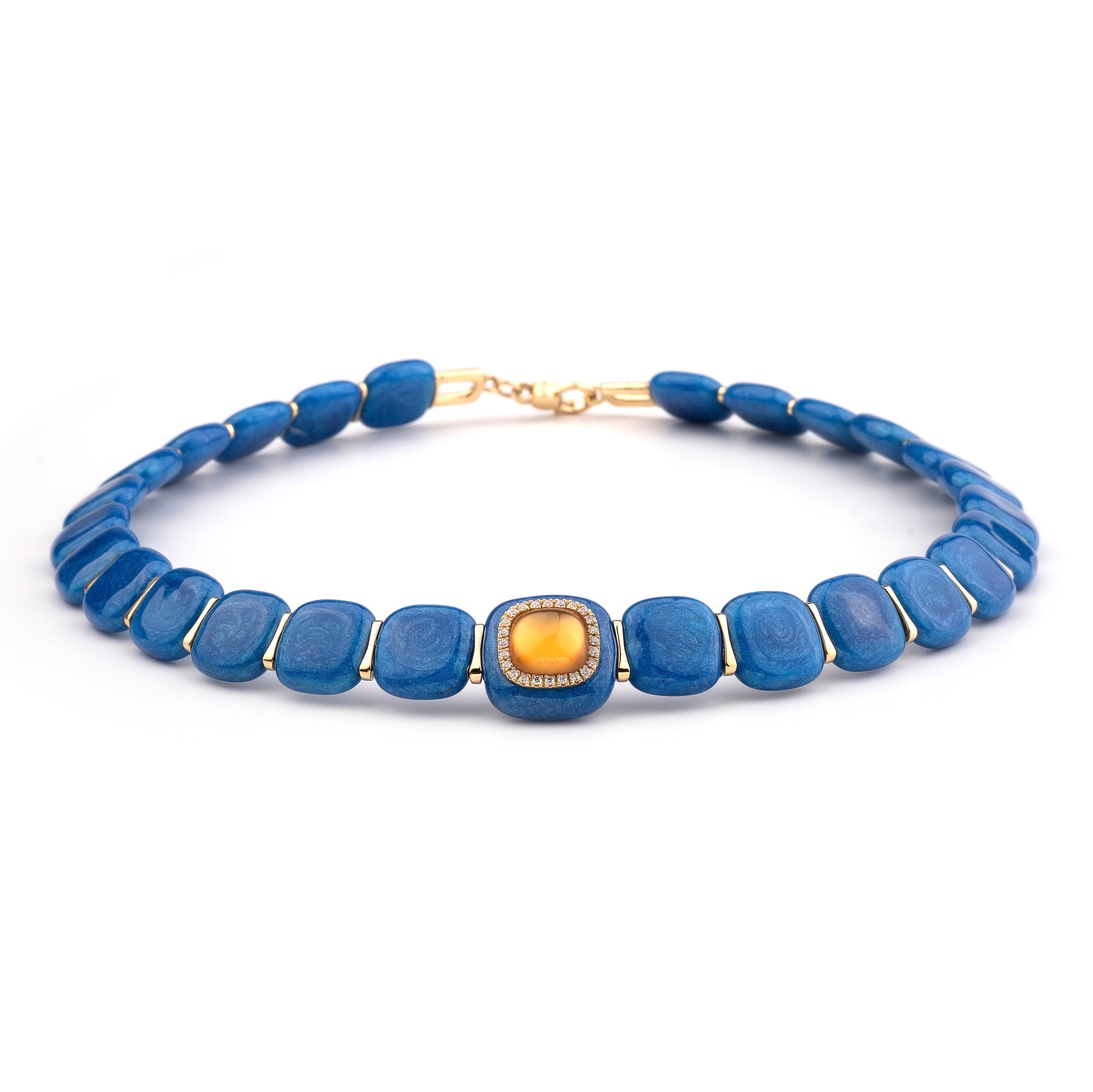 Noi Gioielli Firenze 1873 Mistica choker oro giallo citrino 40cm