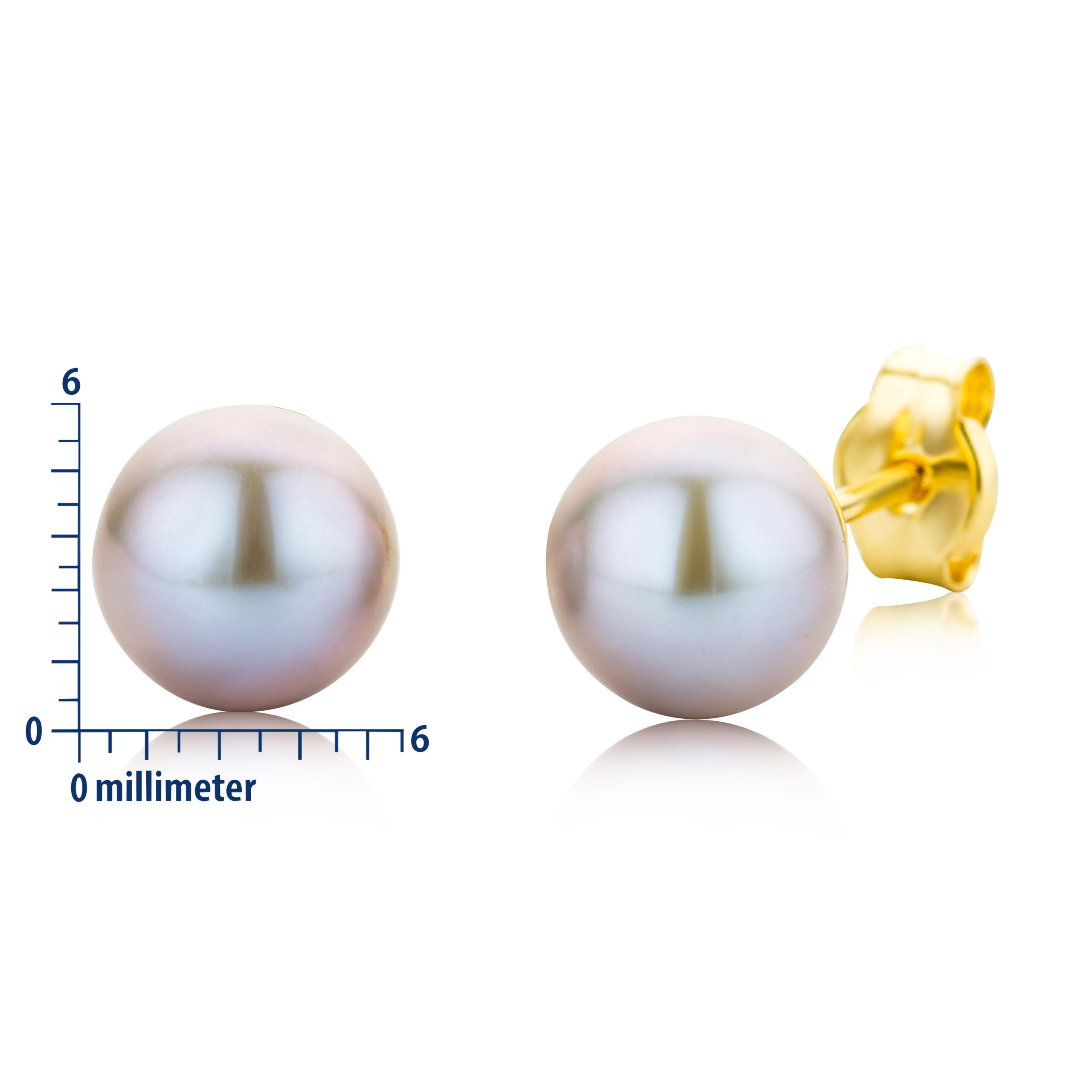 Miore orecchini oro giallo 9kt perla acqua dolce