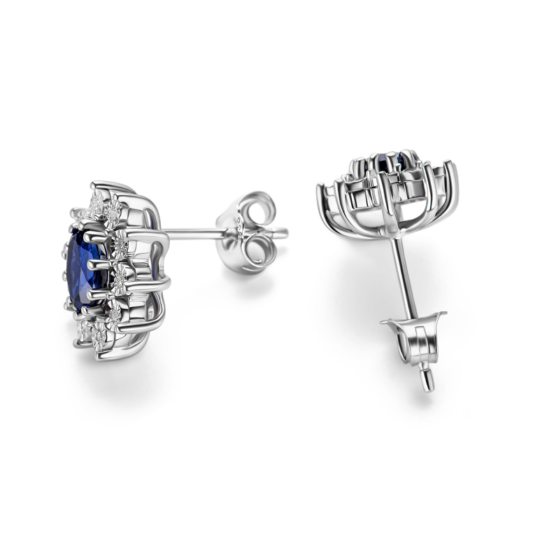 Miore Earrings orecchini argento 925 zaffiro creato