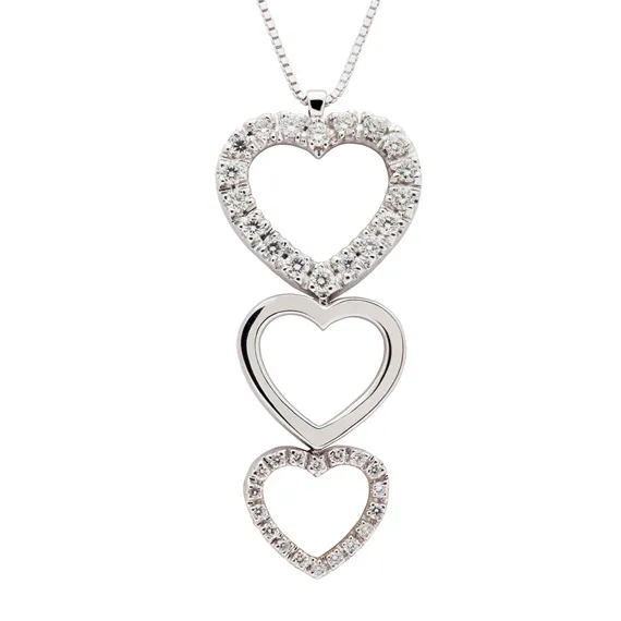 Polello Cuori Collana con Cuore oro giallo 18 kt