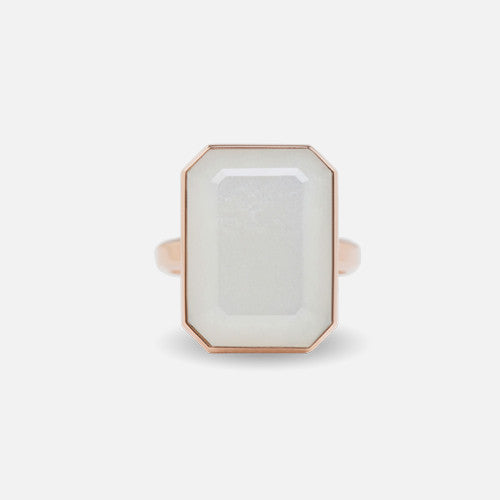 Ringly Luxe First Date Anello Smart Pietra Luna Oro Rosa 7