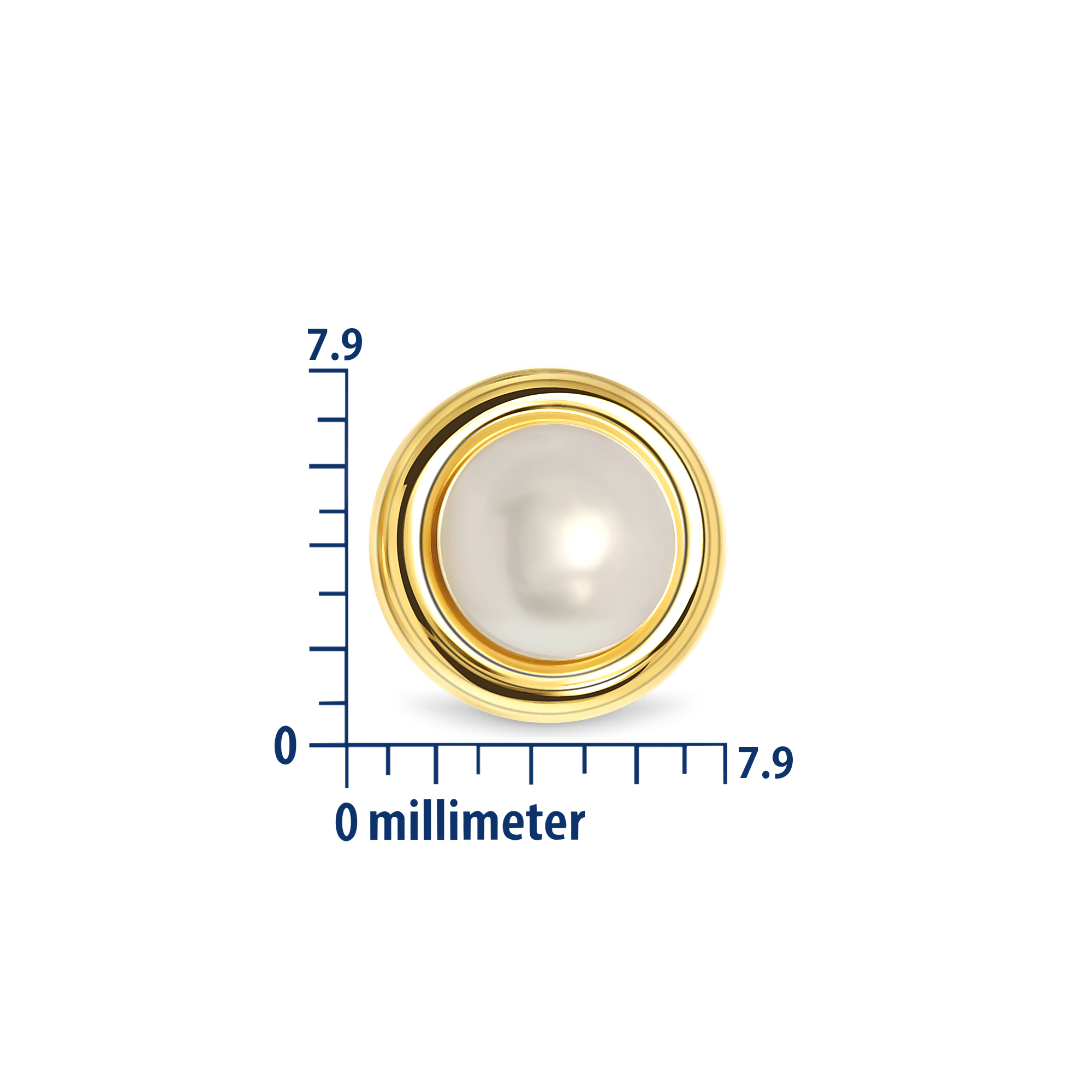 Miore Earrings orecchini oro giallo 14kt perla