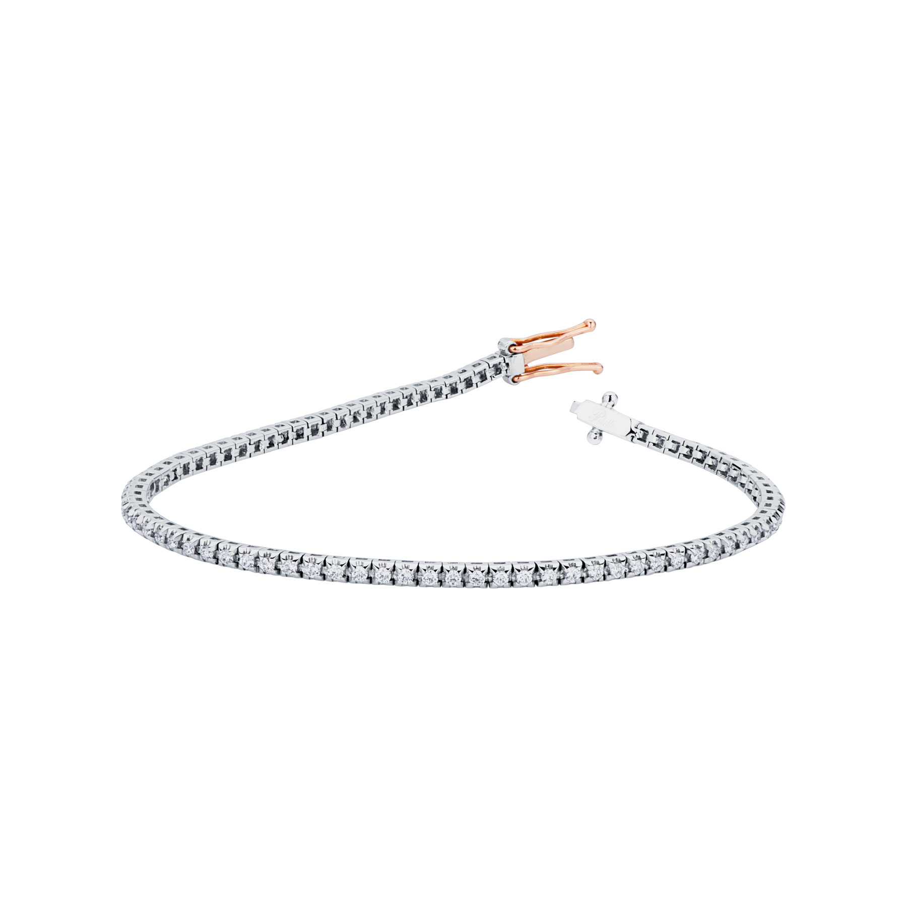 Polello Bracciale Platino e Oro Rosa Gioielleria
