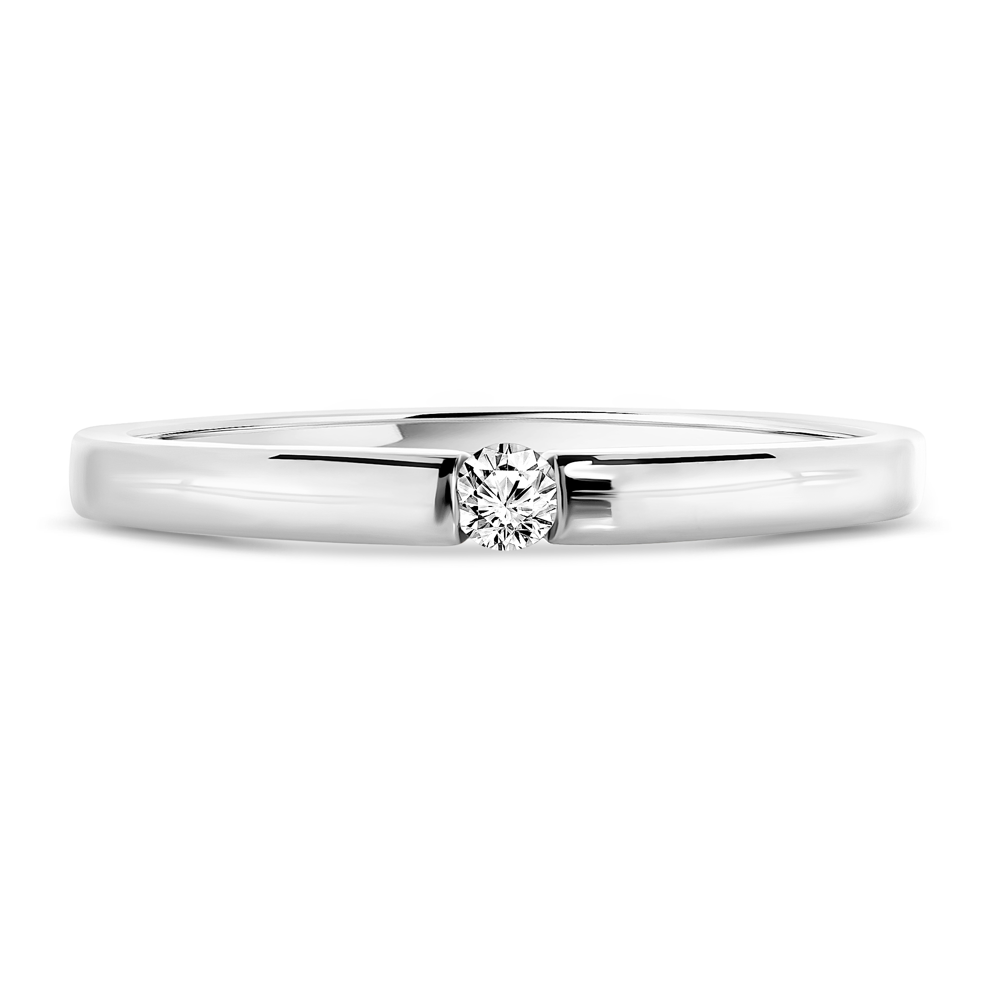 Miore Ring anello oro bianco 8kt 333