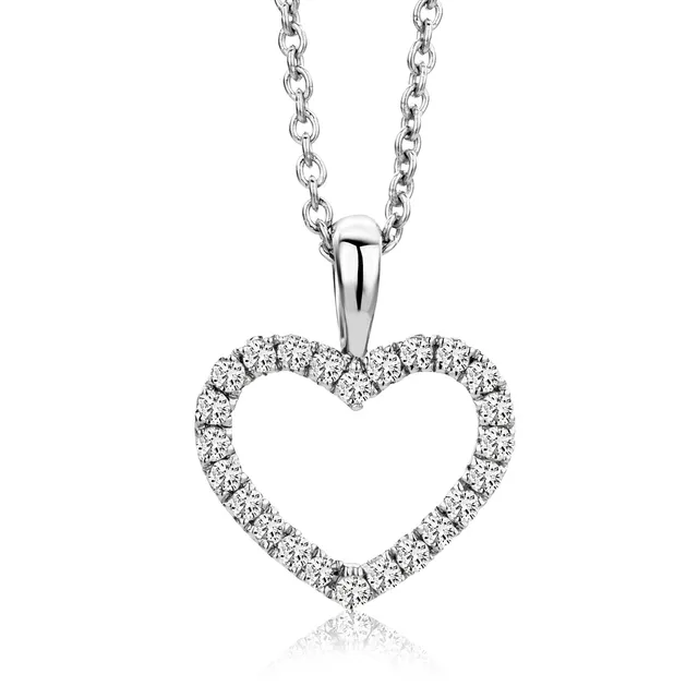 Miore collana oro bianco 9 kt 375