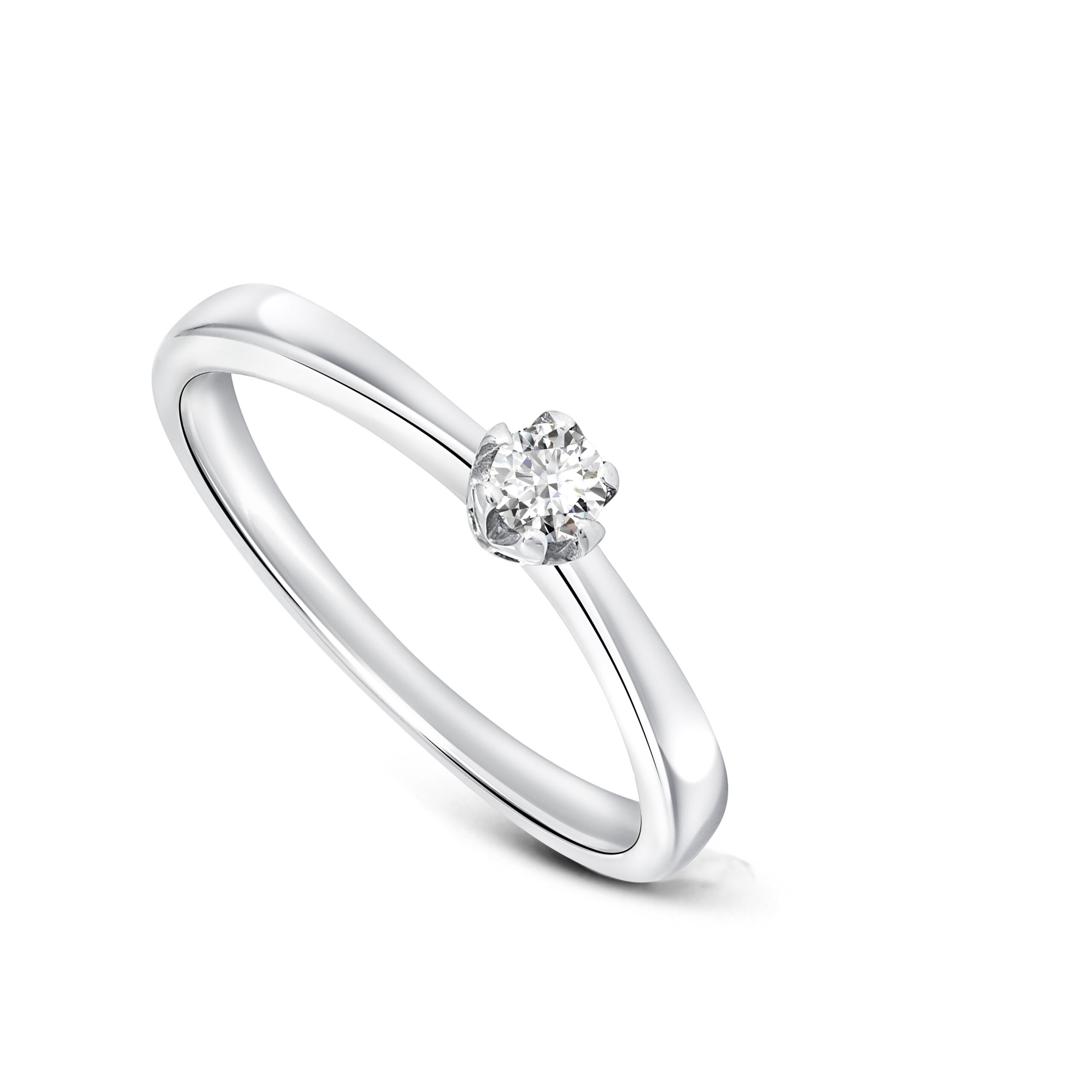 Miore anello oro bianco 9 kt 375