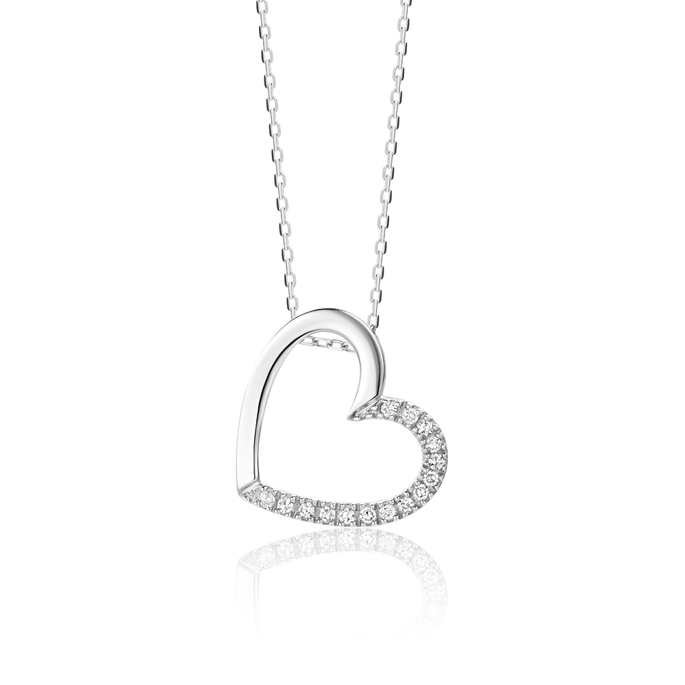 Miore Necklace collana oro bianco 9kt 375
