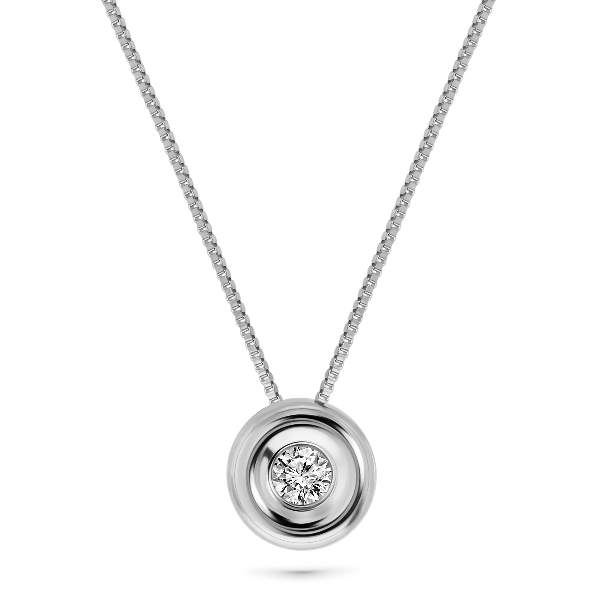 Miore Necklace Collana Oro Bianco 18Kt 750