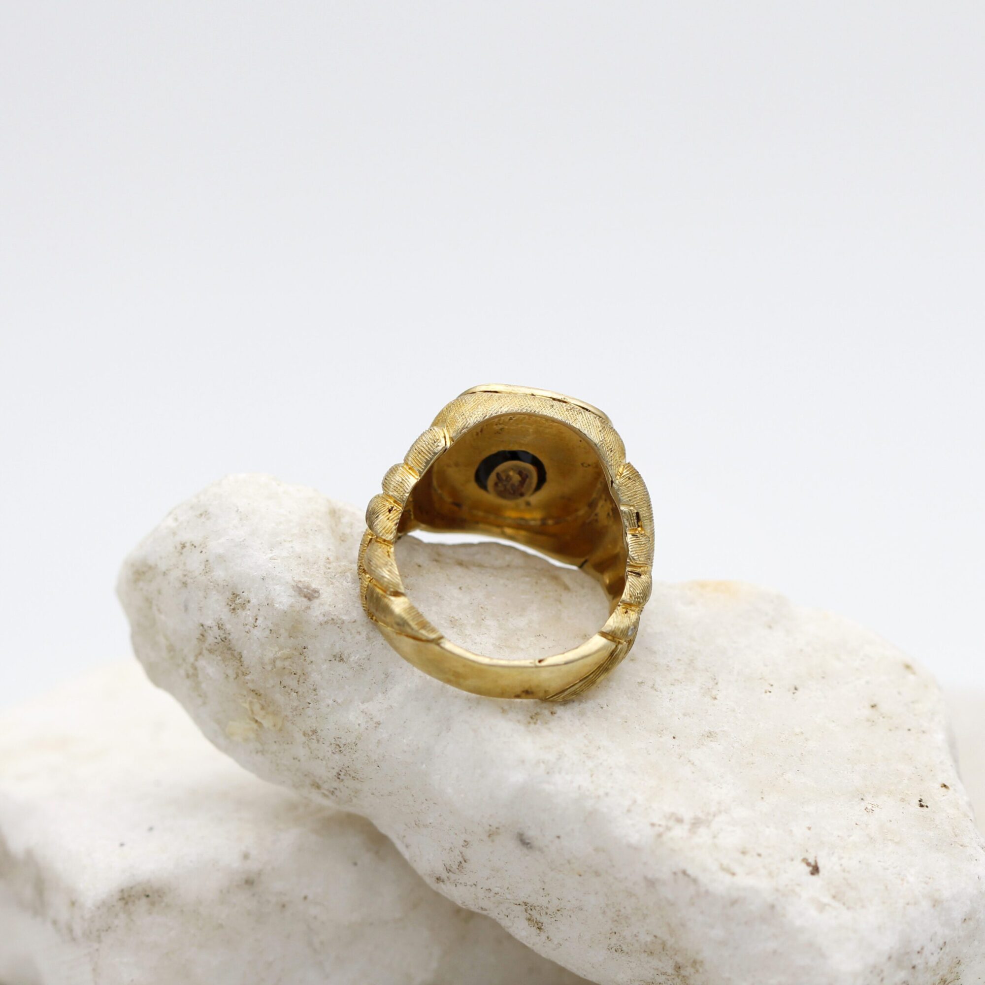 Anna Gioielli Collezione Uomo Anello iniziale F argento uomo oro