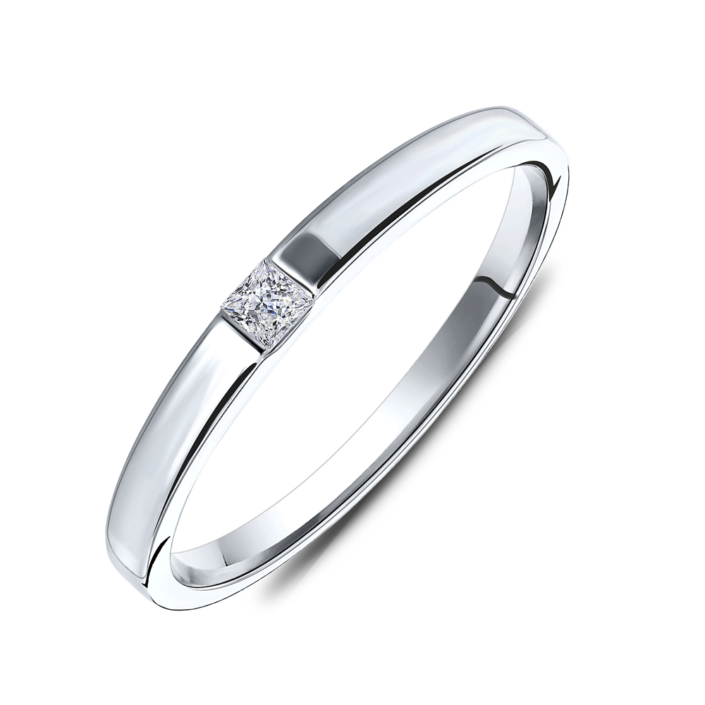 Miore anello oro bianco 9 kt
