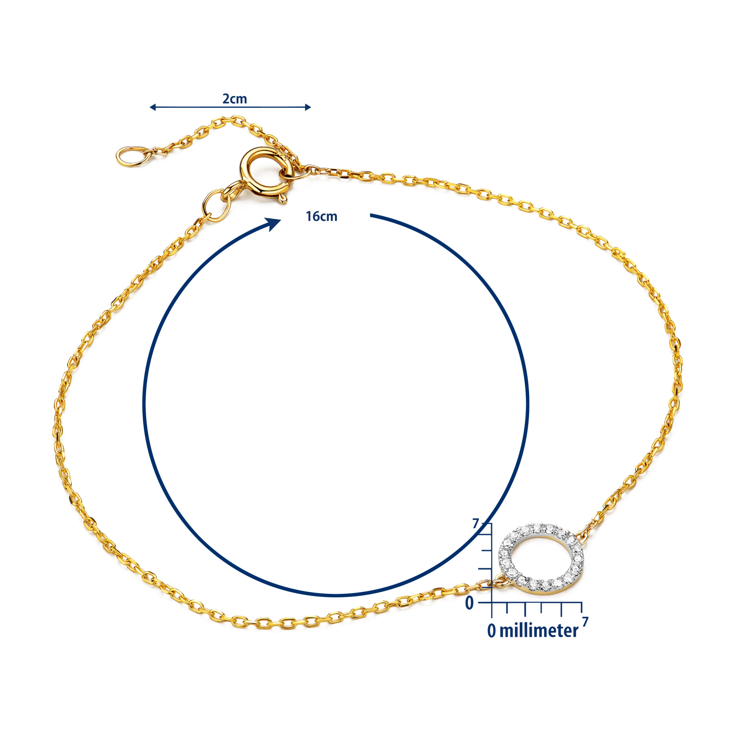 Miore Bracelet bracciale oro giallo 9kt 375