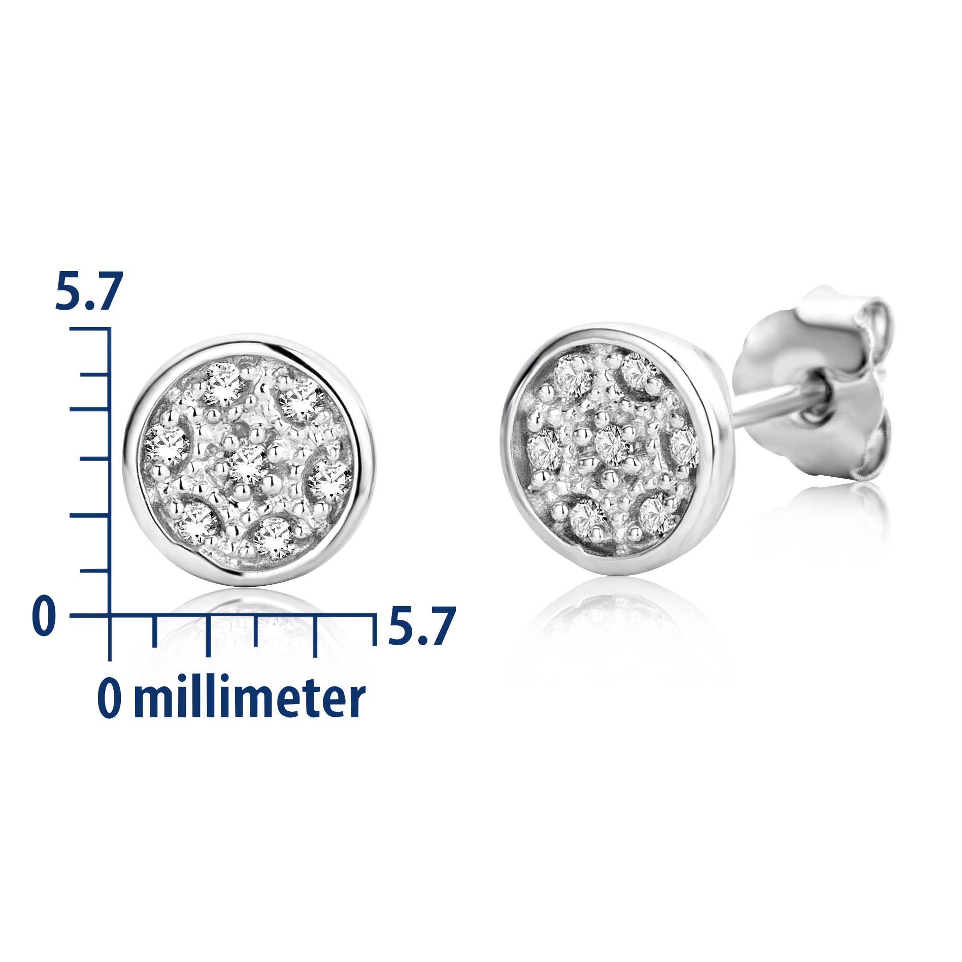Miore orecchini oro bianco 9 kt