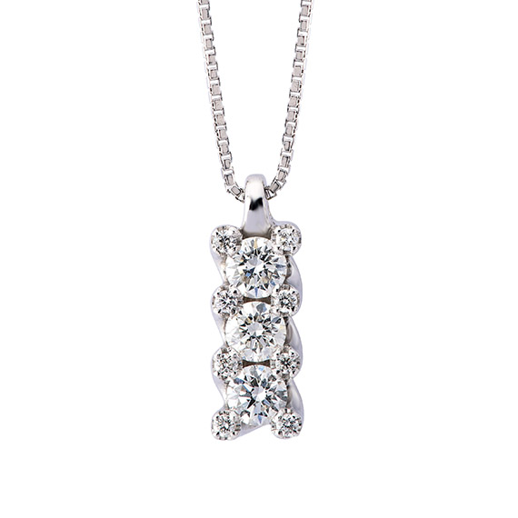 Polello Luce collana oro con diamante punto luce