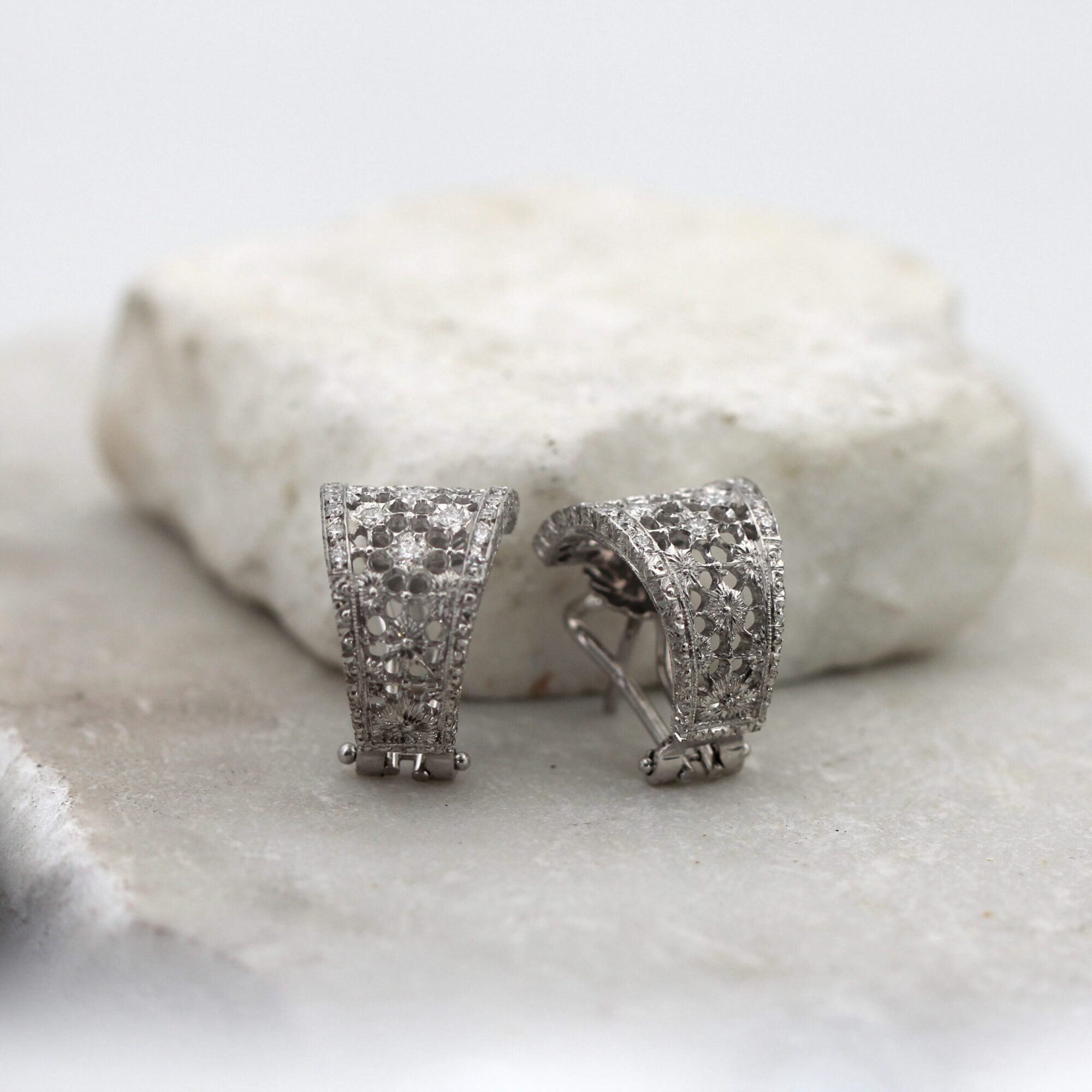 Anna Gioielli Stile Orafo Fiorentino orecchini oro diamanti 0,77 ct