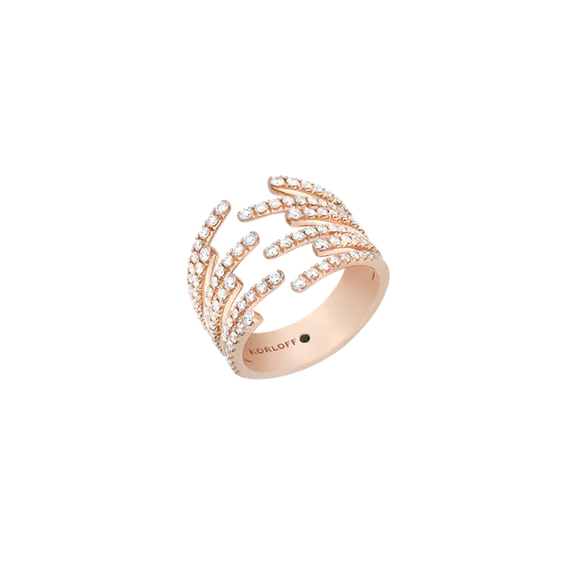 Korloff Divine Fougue JL-JDFR03-PG Anello oro rosa diamanti