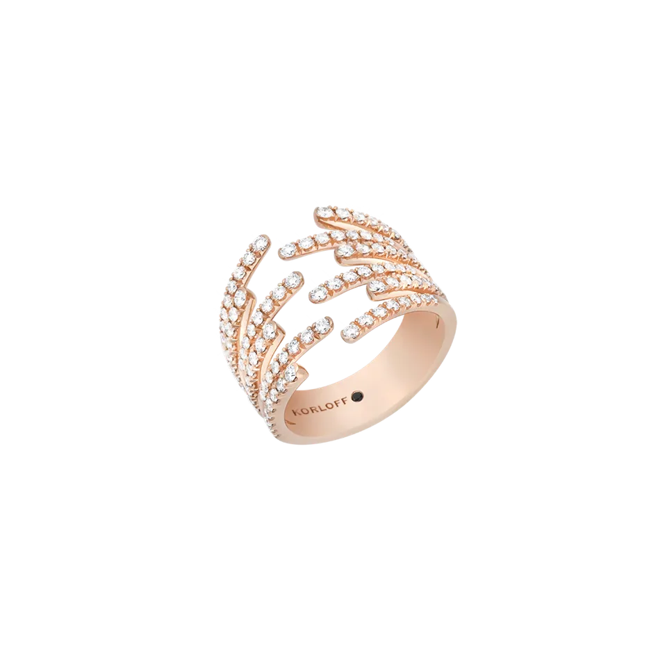 Korloff Divine Fougue JL-JDFR03-PG Anello oro rosa diamanti