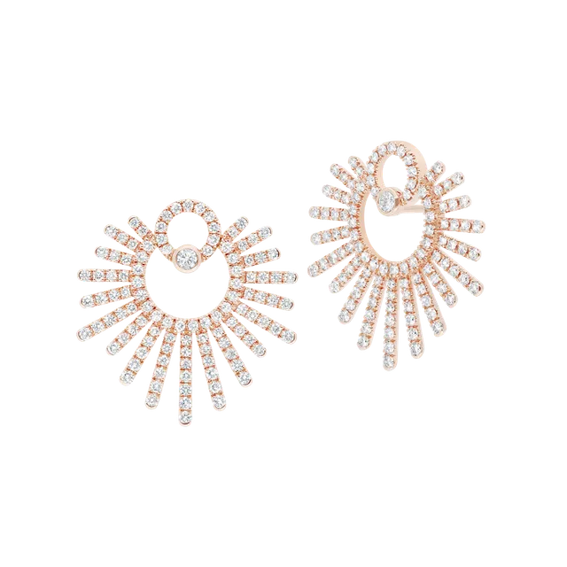 Korloff Divine Fougue JL-JDFE04 orecchini oro rosa diamanti