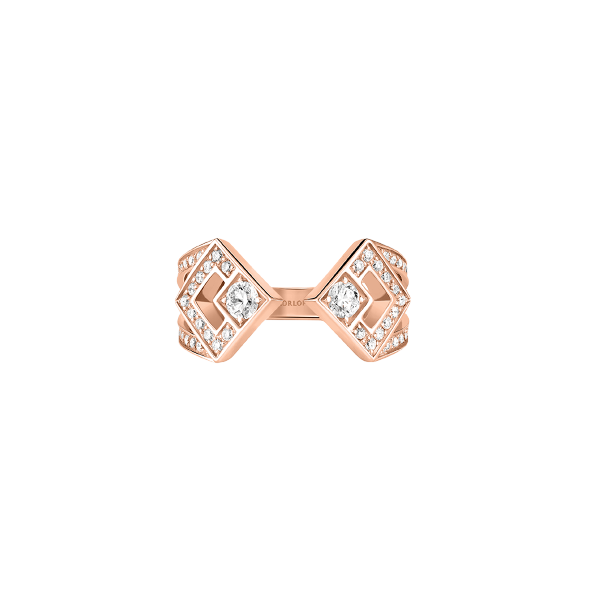 Korloff Éclat JER04 anello oro rosa diamanti bestseller
