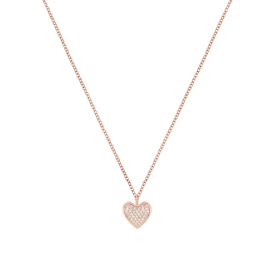 Korloff Korlove JKVP01 collana oro rosa diamanti cuore