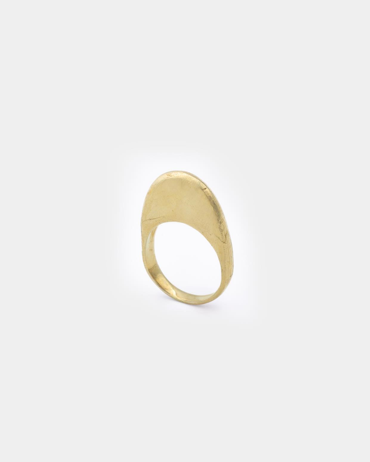 Voodoo Jewels Bold Shapes Kerbe anello brone misura M