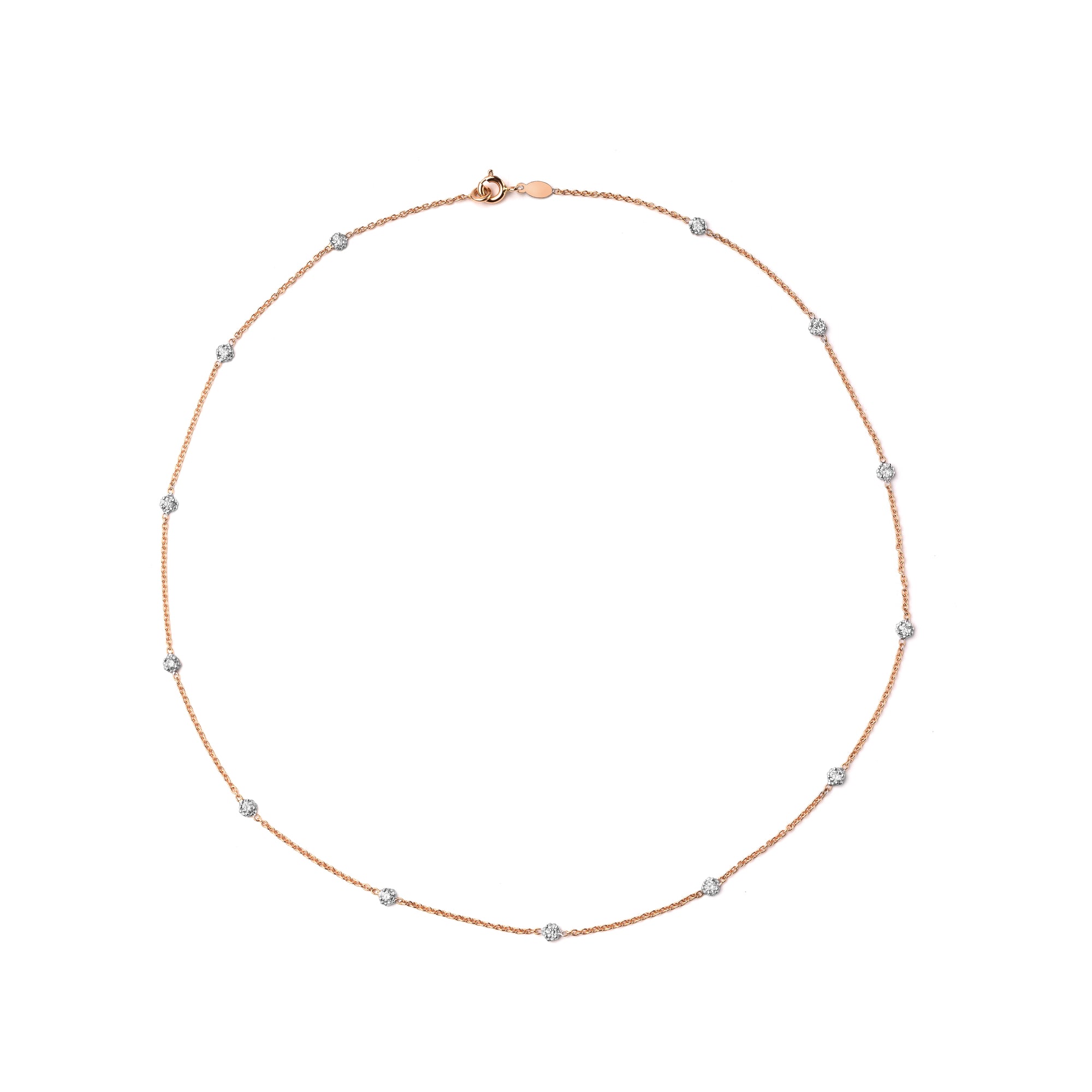 Noi Gioielli Firenze 1873 Unico collana oro rosa diamanti 0,52 ct