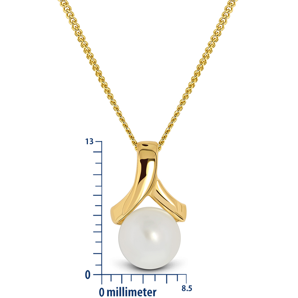 Miore Necklace Collana oro giallo 9Kt perla