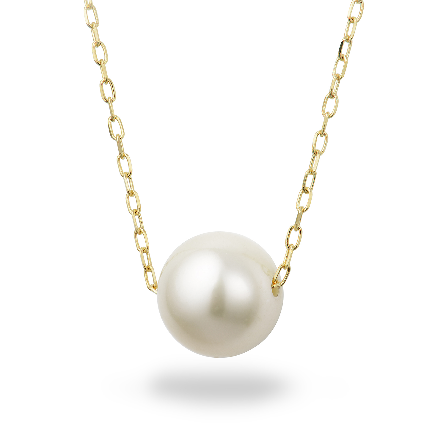 Miore Necklace Collana Oro Giallo 14KT Perla Acqua Dolce