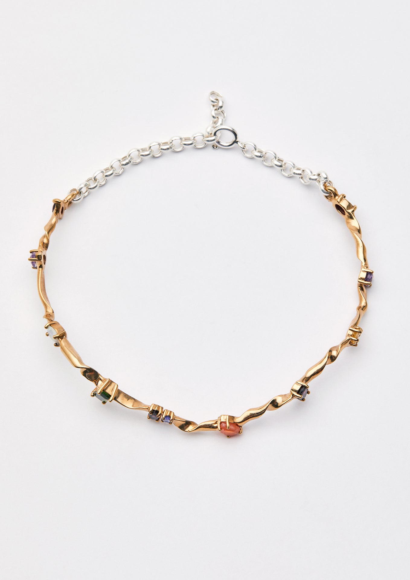 Voodoo Jewels Bold Shapes Regla collana choker pietre miste