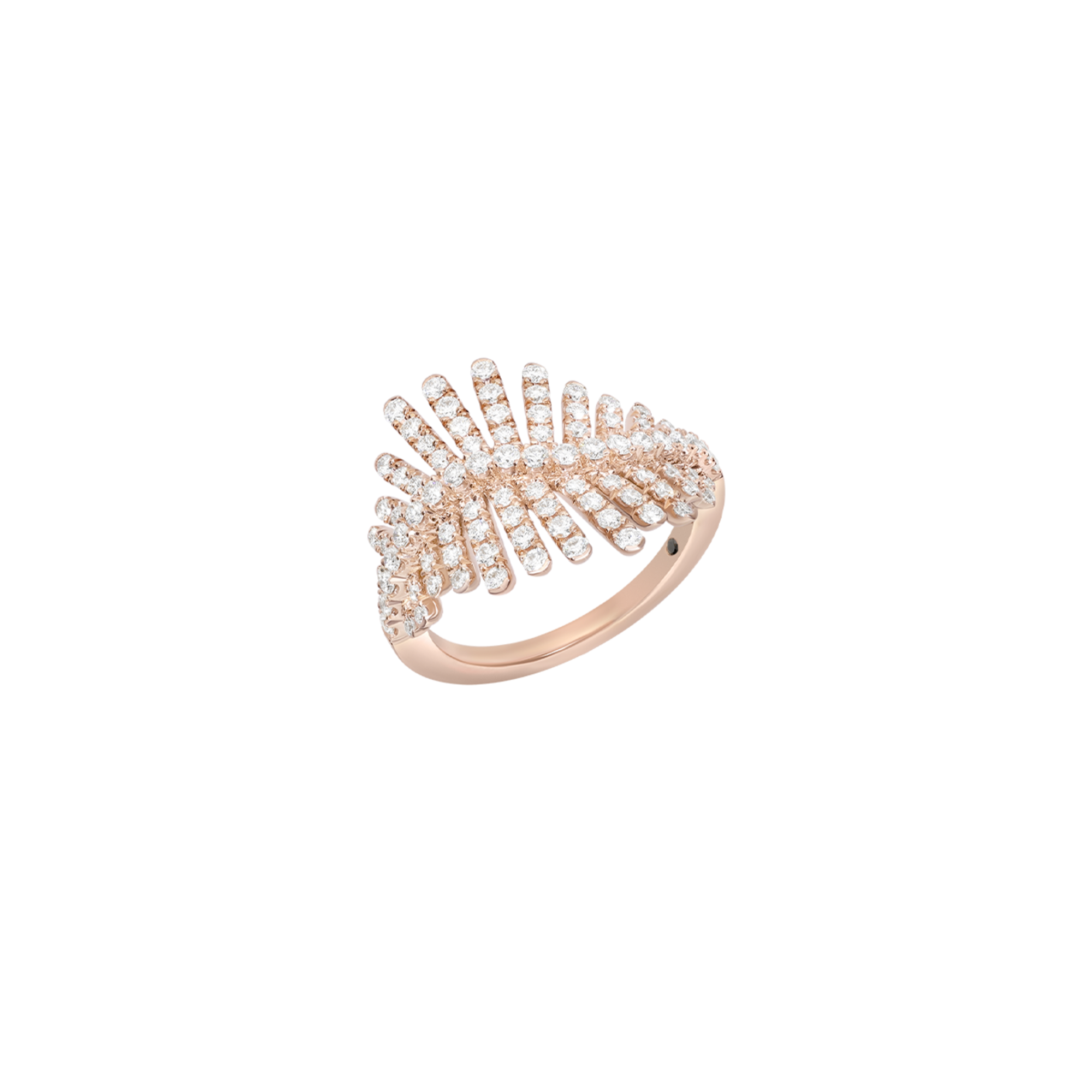 Korloff Divine Fougue JDFR06 anello oro rosa diamanti