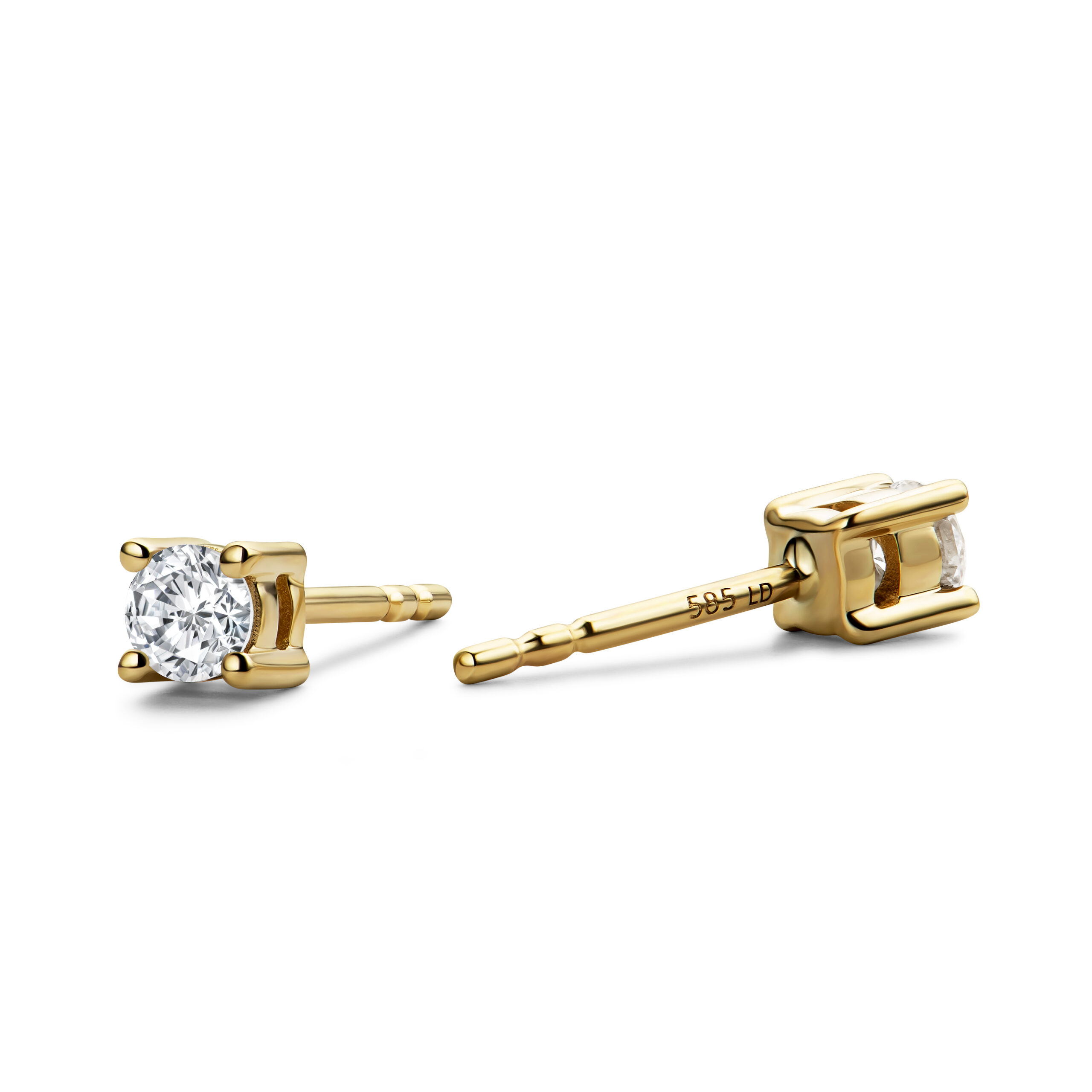 Miore Orecchini Oro Giallo 14KT 585