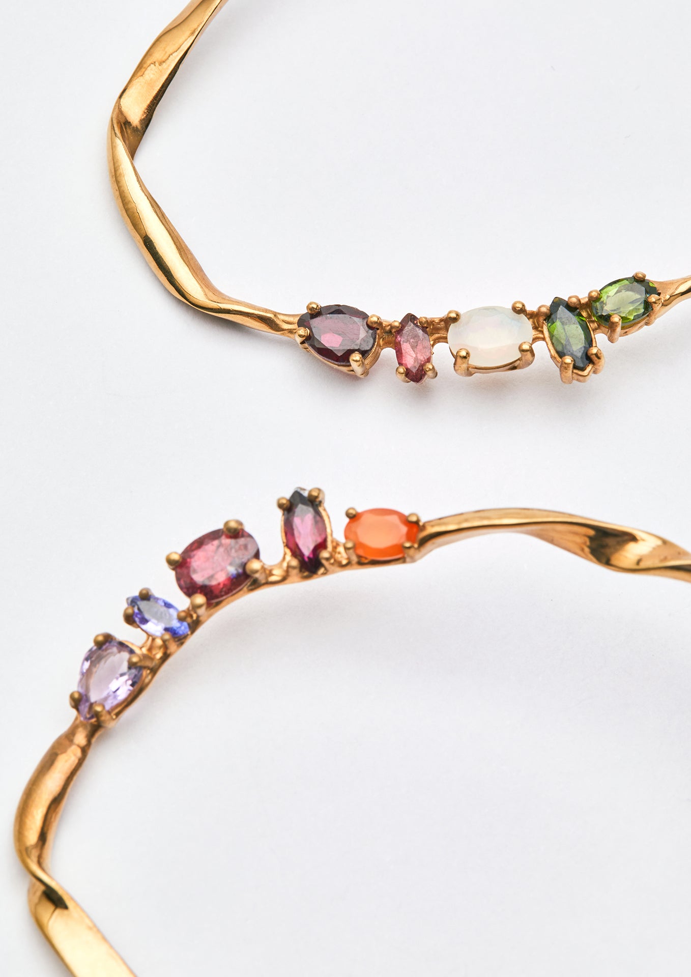 Voodoo Jewels Bold Shapes Agwè Orecchini argento oro pietre