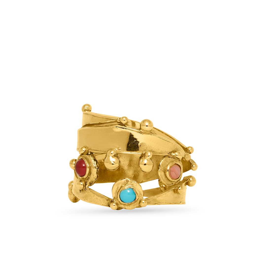 Giulia Iosco Holy Crown Cabochon anello corona